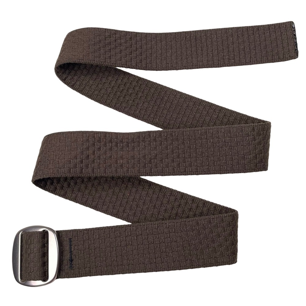 Cabelas Web Belt Mens Brown Basketweave Texture D-Ring Made in USA